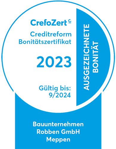 Siegel zum Zertifikat der Auszeichnung Crefozert 2023